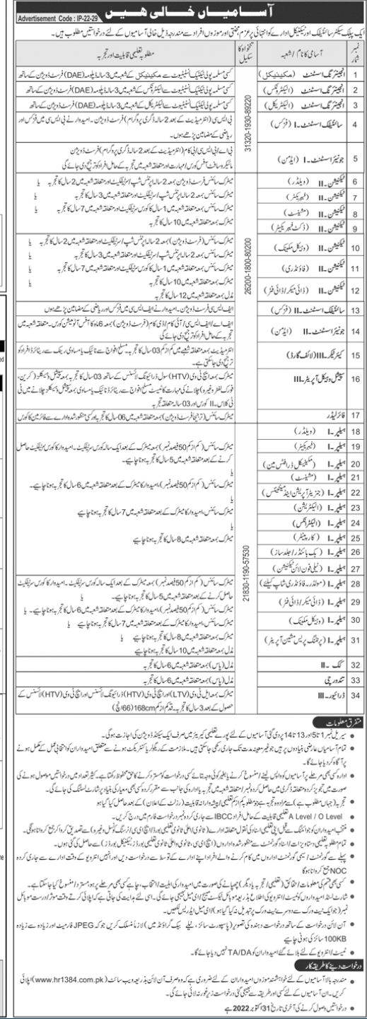  Atomic Energy HR 1384 Jobs 2024| KRL Online Apply hr1384.com.pk